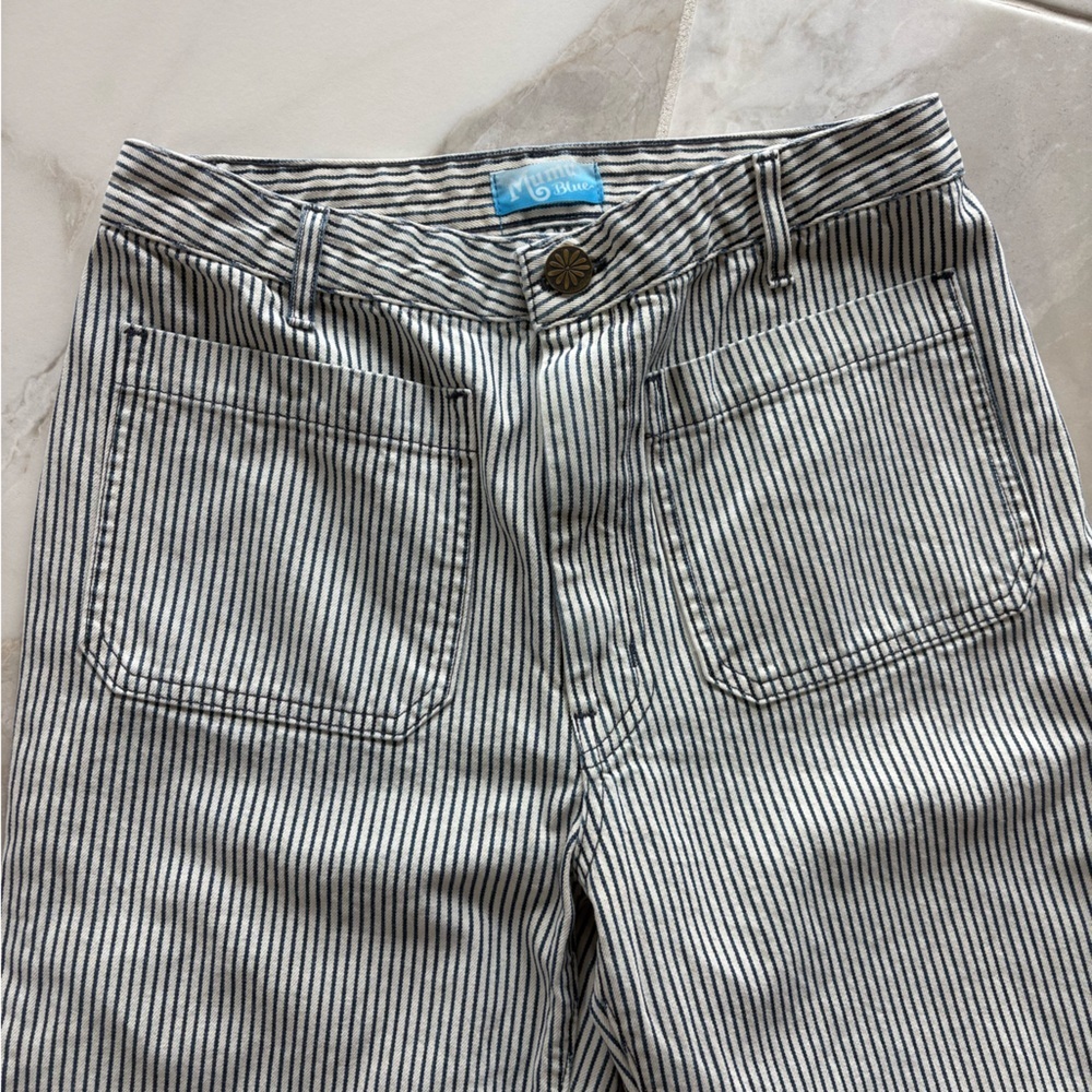 Show Me Your MuMu Striped Flare Jeans - Picture 3 of 7